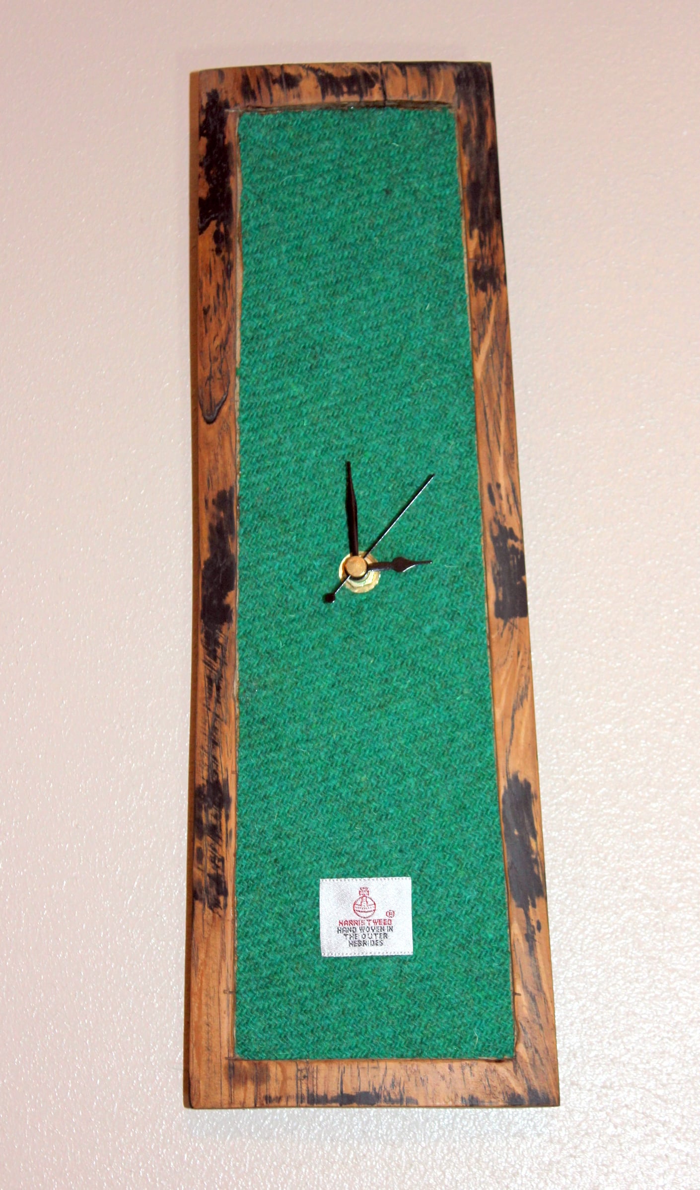 Harris tweed clock,Scottish Whisky Gifts,Gifts for men.