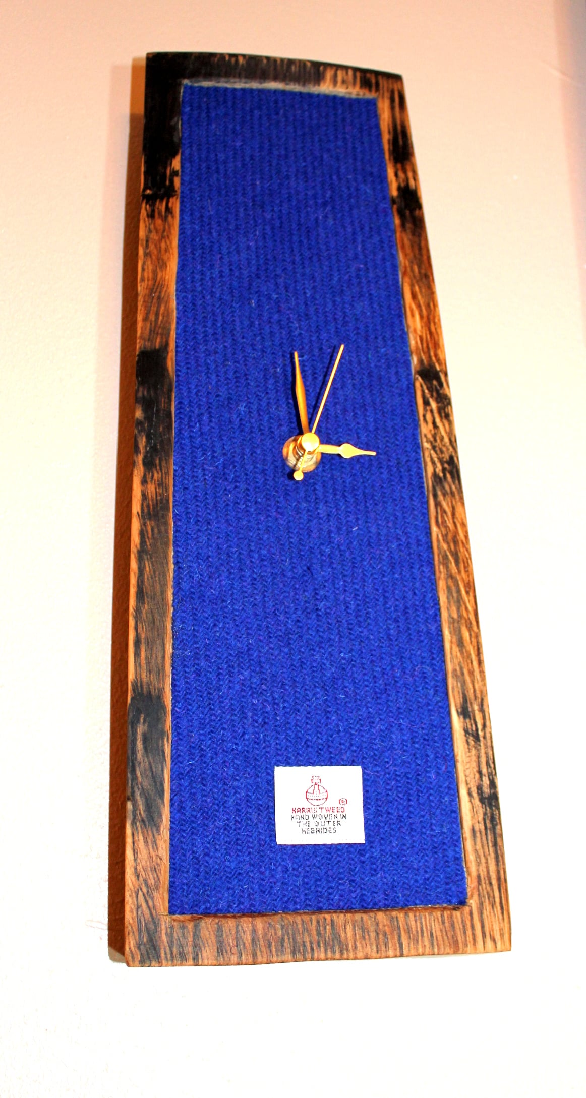 Harris tweed clock,Scottish Whisky Gifts,Gifts for men.